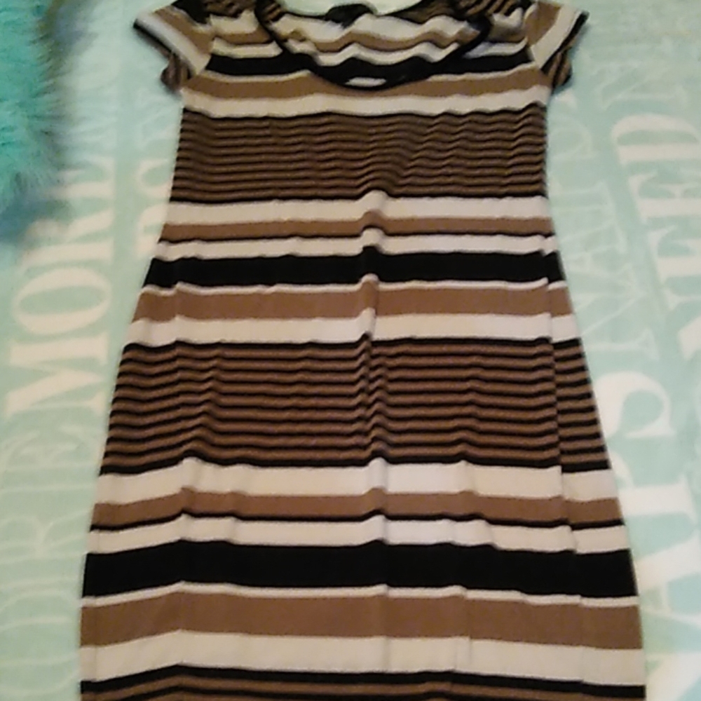Mini dress Derek heart stripped across